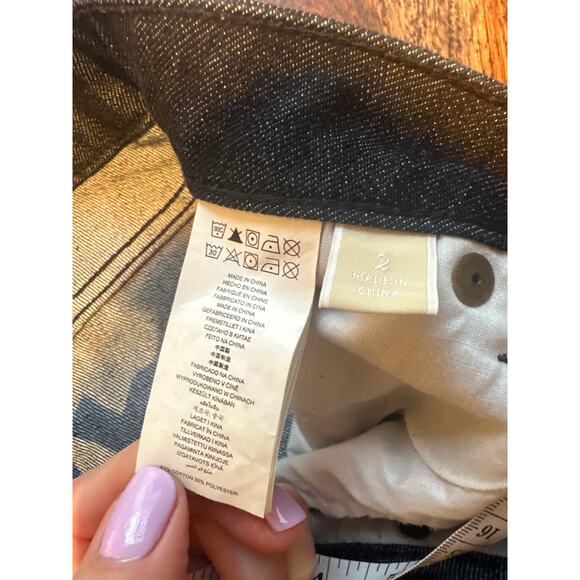 Michael Kors Denim Pencil Skirt with Gold Buttons, NWOT (Size 2) - Picture 8 of 9